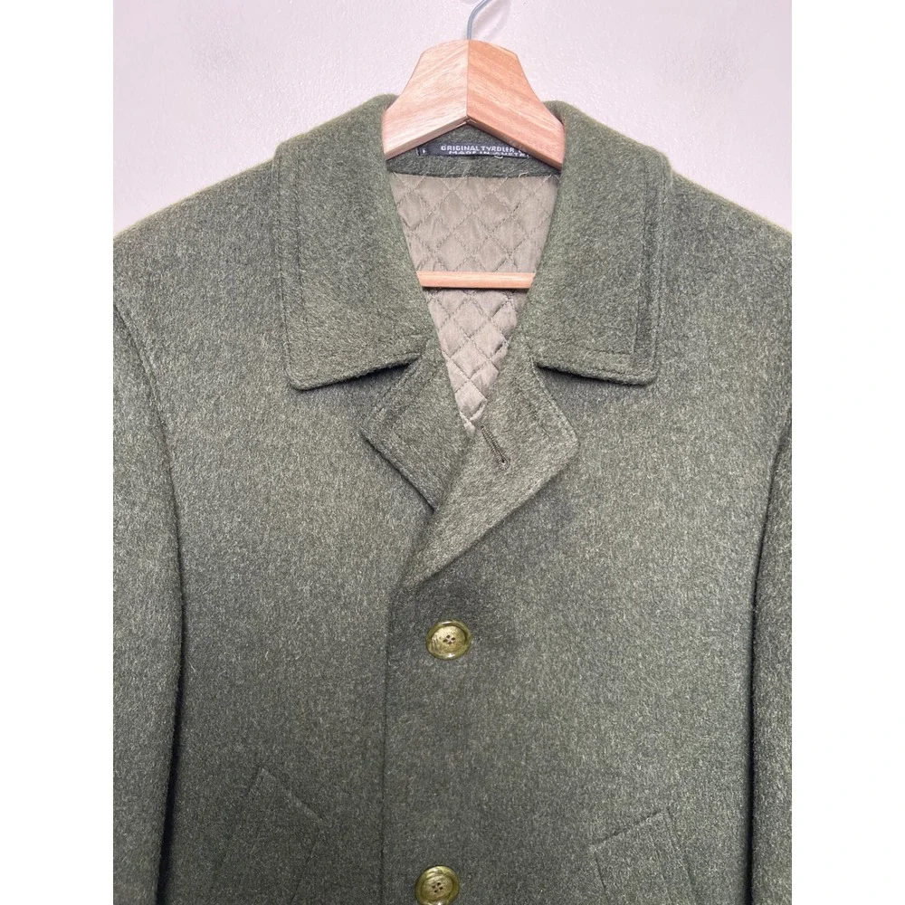 Steinbock Original Himalaya Loden Green Wool Coat Mens 44 Made in Austria Tyrol